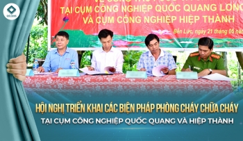 HỘI NGHỊ TRIỂN KHAI CÁC BIỆN PHÁP PHÒNG CHÁY CHỮA CHÁY TẠI CỤM CÔNG NGHIỆP QUỐC QUANG