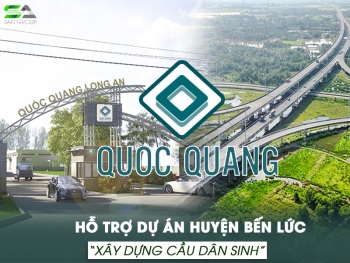 TẬP ĐOÀN SANGROUP HỖ TRỢ HUYỆN BẾN LỨC XÂY CẦU DÂN SINH