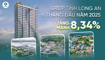 GRDP TỈNH LONG AN 6 THÁNG ĐẦU NĂM 2025 TĂNG MẠNH 8,34%