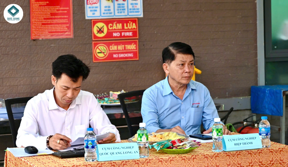 Đại diện Ban quản lý Cụm công nghiệp Quốc Quang và Hiệp Thành tham dự Hội Nghị 