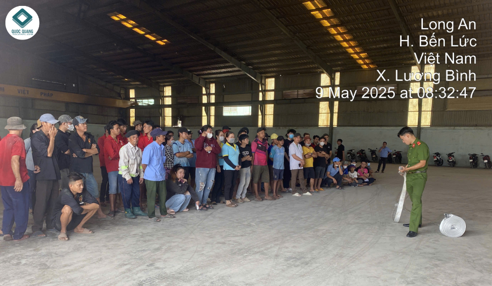 Cụm công nghiệp Quốc Quang tập huấn Phòng cháy chữa cháy tháng 5