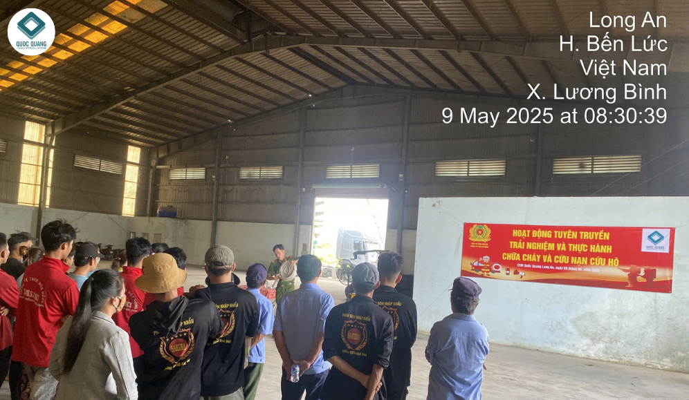 Cụm công nghiệp Quốc Quang tập huấn Phòng cháy chữa cháy tháng 5