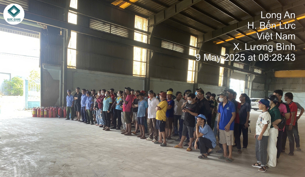 Cụm công nghiệp Quốc Quang tập huấn Phòng cháy chữa cháy tháng 5